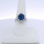 4.37CTW OVAL BLUE SAPPHIRE & 1.00CTW ROUND BRILLIANT CUT DIAMOND RING