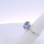 5.03CTW OVAL SAPPHIRE & 0.40CTW ROUND BRILLIANT CUT DIAMOND RING