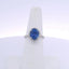 5.03CTW OVAL SAPPHIRE & 0.40CTW ROUND BRILLIANT CUT DIAMOND RING