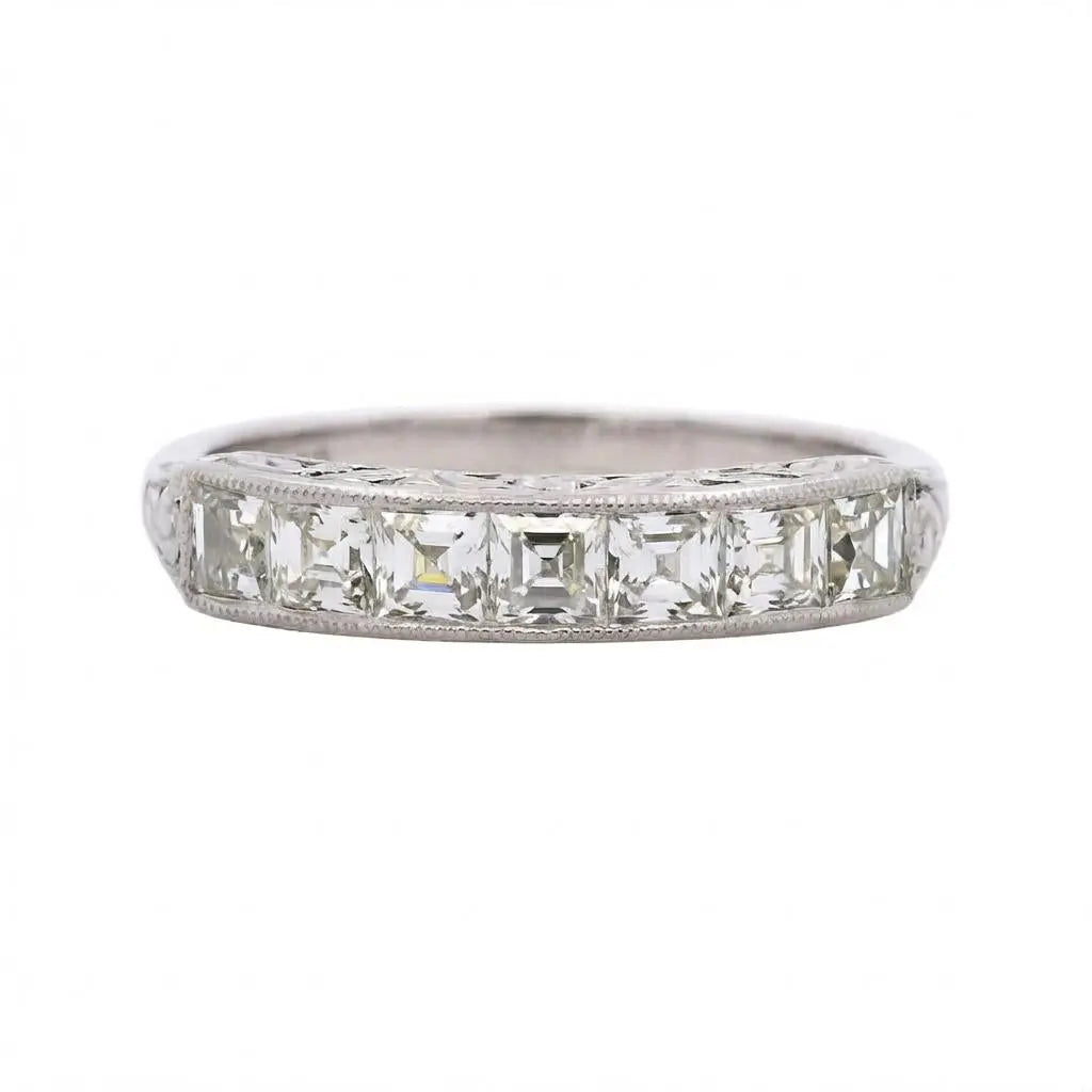 0.99ct French Cut Diamond Ring