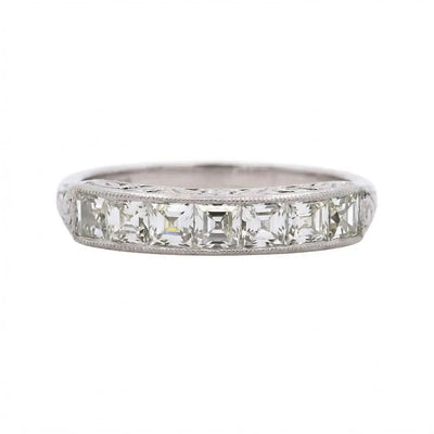 0.99ct French Cut Diamond Ring
