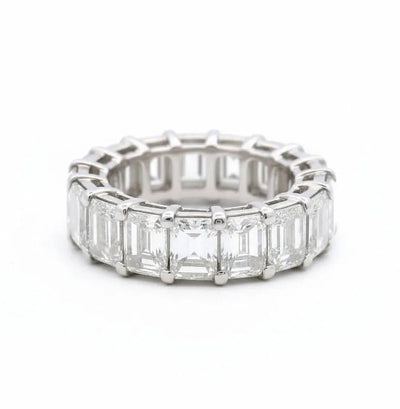 9.68ctw Emerald Cut Diamond Eternity Band