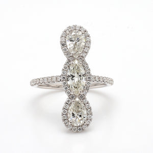 Mixed-Cut Diamond 14K Gold Ring