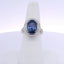 8.07CTW OVAL SAPPHIRE & 0.50CTW ROUND BRILLIANT CUT DIAMOND RING
