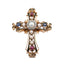 Pearl Diamond Ruby Sapphire Victorian Cross