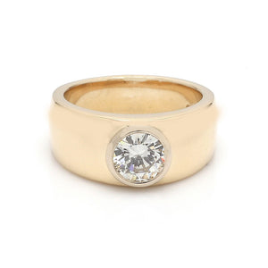 Bezel Set Round Brilliant Diamond Ring