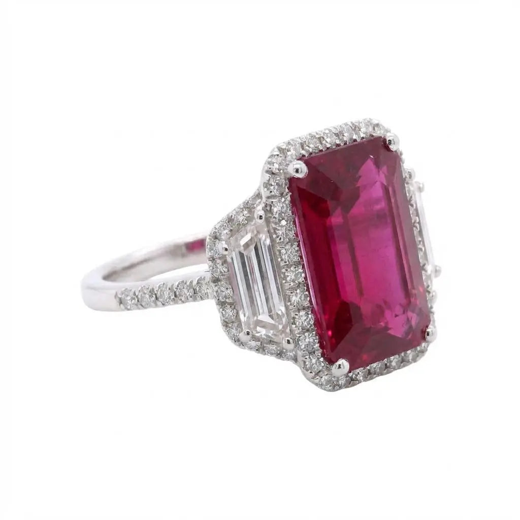6.34 Emerald Cut Ruby