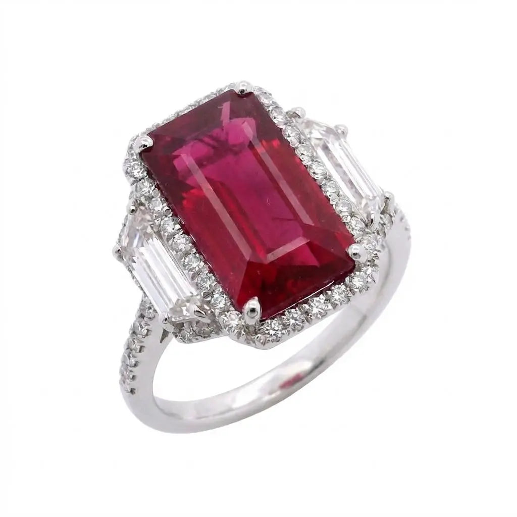 6.34 Emerald Cut Ruby