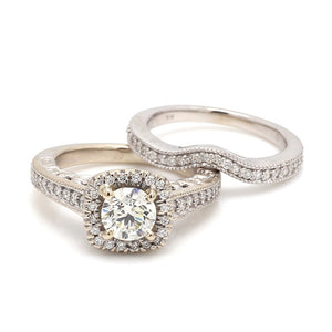 Diamond Wedding Band Set Sz. 6