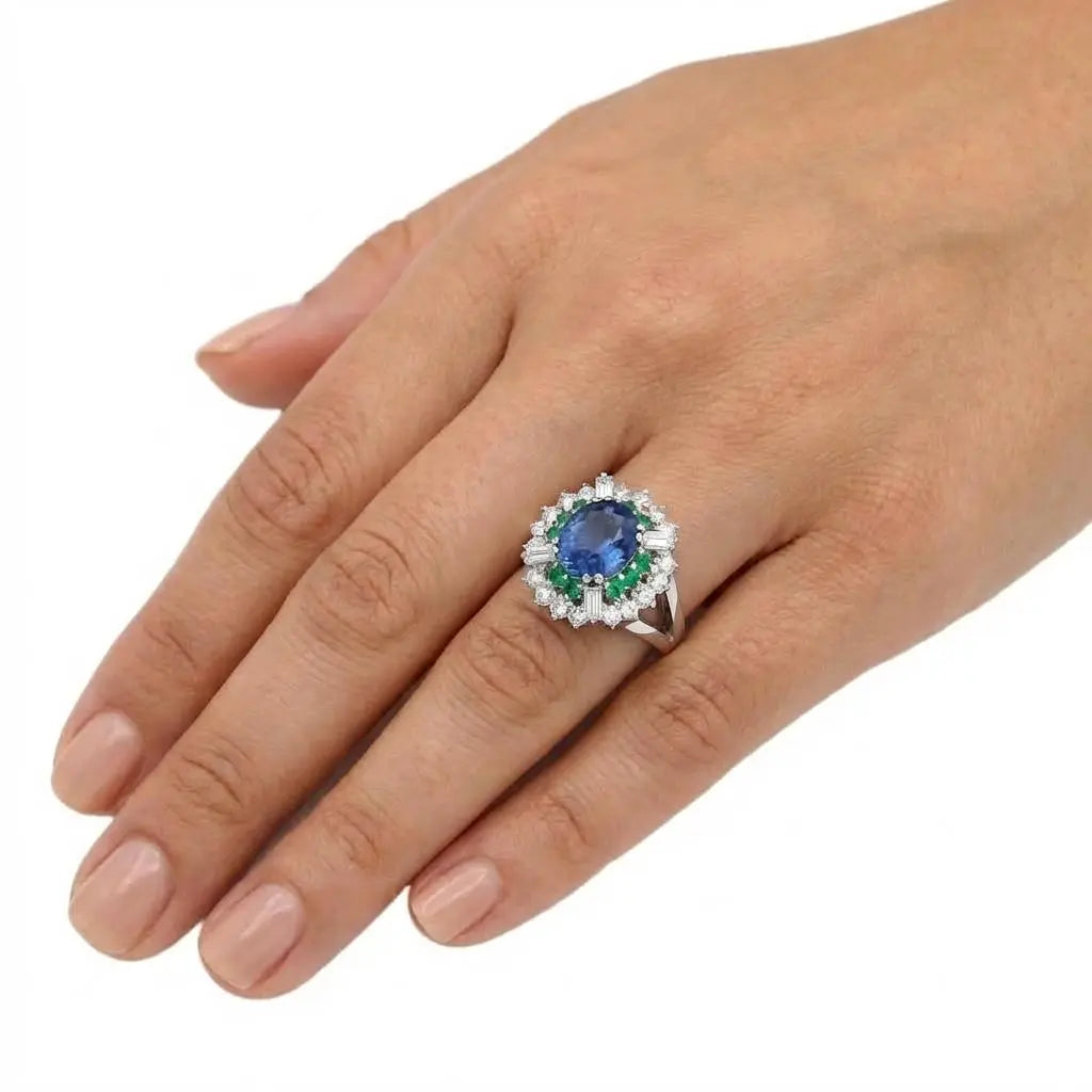 3.91ct Oval Sapphire