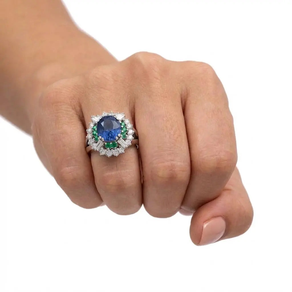 3.91ct Oval Sapphire