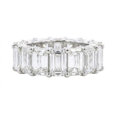 8.71ctw Emerald Cut Diamond Eternity Band