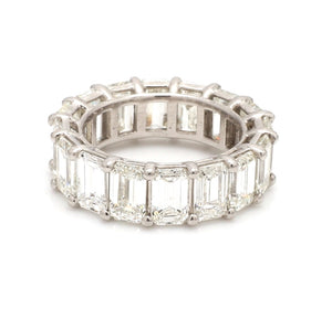 8.71ctw Emerald Cut Diamond Eternity Band