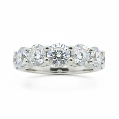 6.03ctw Round Brilliant Cut Diamond Eternity Band