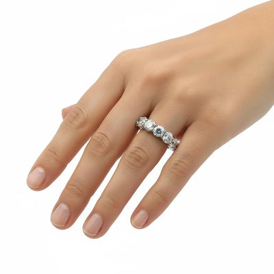 6.03ctw Round Brilliant Cut Diamond Eternity Band