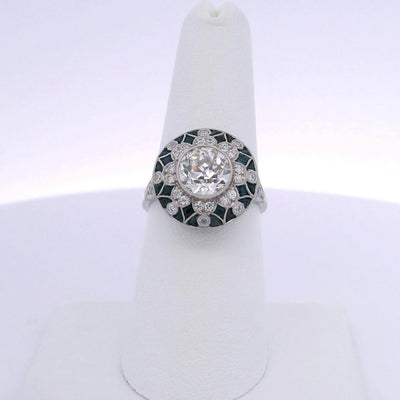 1.79CTW OLD EUROPEAN CUT DIAMOND & 0.40CTW OLD MINE CUT DIAMONDS