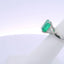 4.85CTW EMERALD CUT COLOMBIAN EMERALD & 1.00CTW TRILLION CUT DIAMOND RING