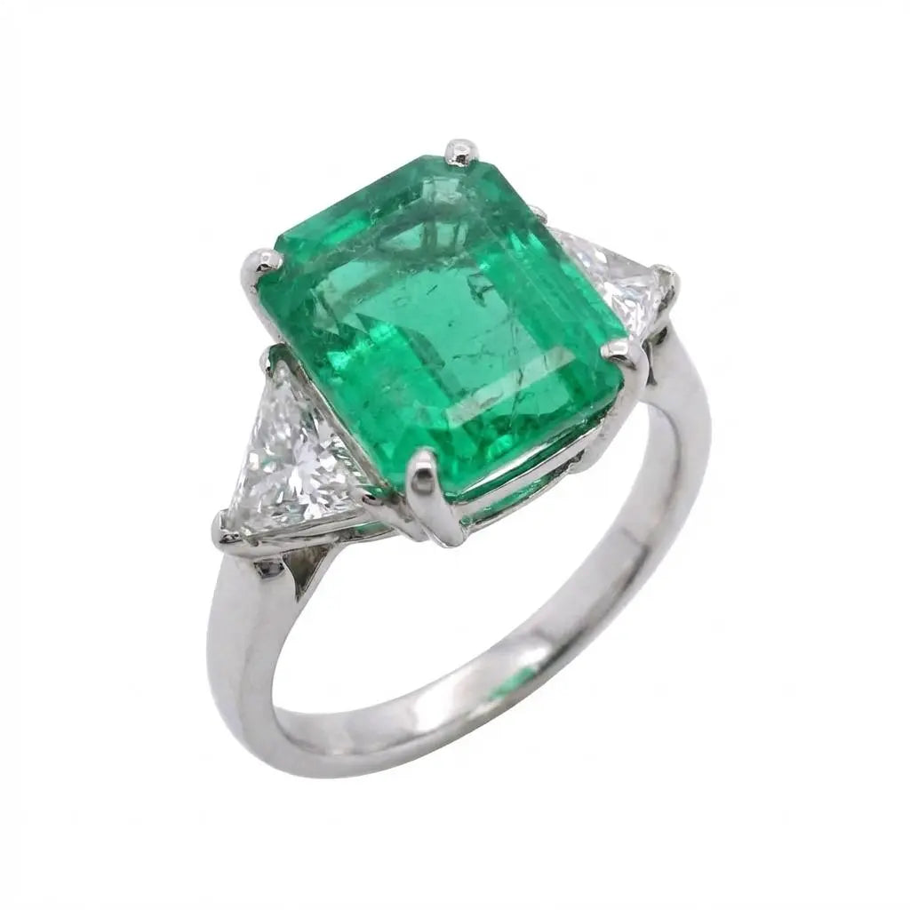4.85ct Emerald Cut Colombian Emerald
