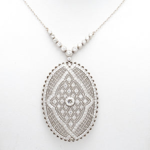 Old European Cut Diamond Necklace