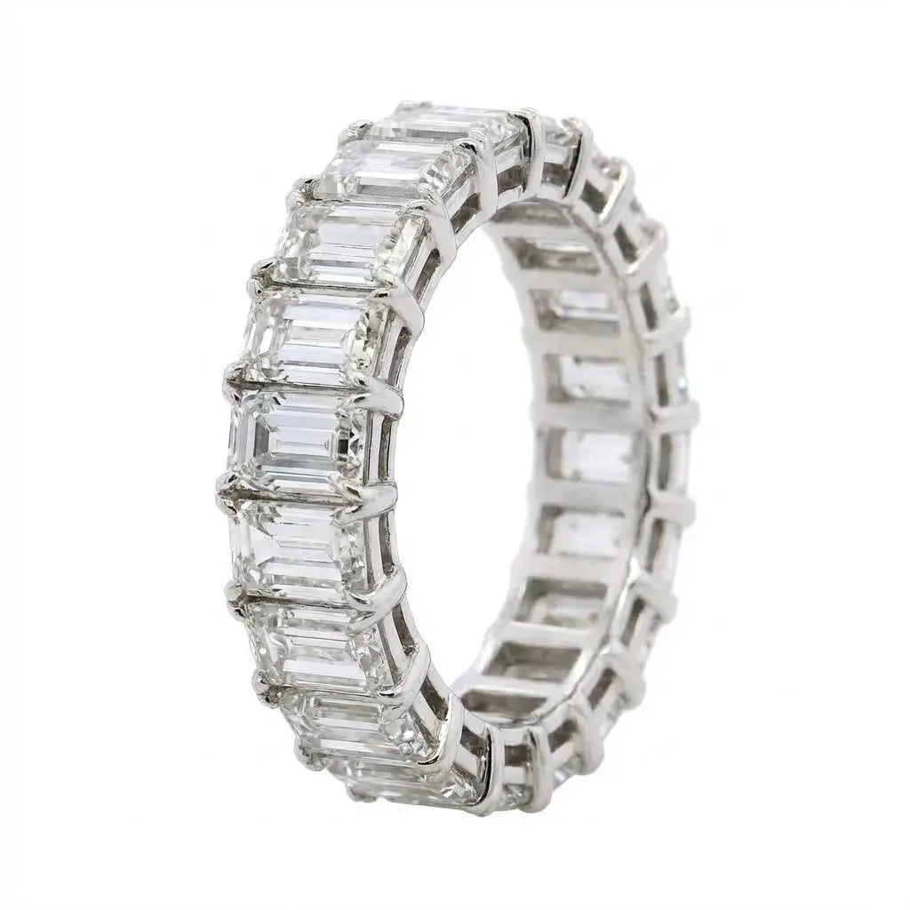8.18ctw Emerald Cut Diamond Eternity Band