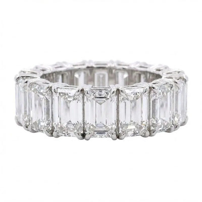 9.08ctw Emerald Cut Diamond Eternity Band