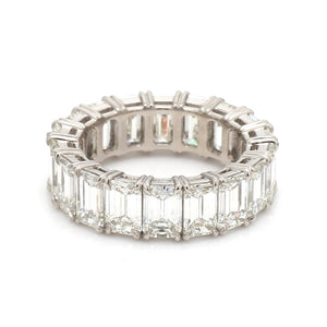 9.08ctw Emerald Cut Diamond Eternity Band