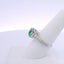 1.83 OCTAGONAL CUT COLOMBIAN EMERALD & 0.67CTW ROUND BRILLIANT CUT DIAMOND RING