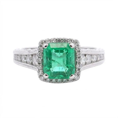 1.83 Octagonal Cut Colombian Emerald
