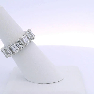 11.85CTW EMERALD CUT DIAMOND ETERNITY BAND