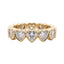4.15ctw Heart Shaped Diamond Eternity Band