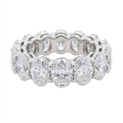 9.10ctw Oval Cut Diamond Eternity Band