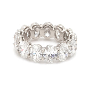9.10ctw Oval Cut Diamond Eternity Band