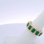 6.45CTW EMERALD CUT EMERALD ETERNITY BAND