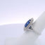 5.28CTW EMERALD CUT SAPPHIRE & 1.12CTW DIAMOND RING
