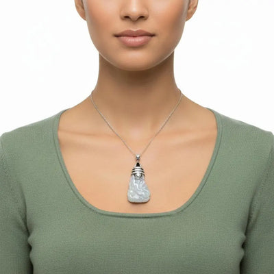 1.35ctw Old Mine Cut Diamond & Carved Jade