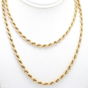 14K Yellow Gold 4.8mm Rope Chain