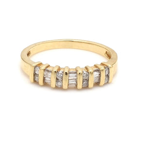 14K Yellow Gold Diamond Ring