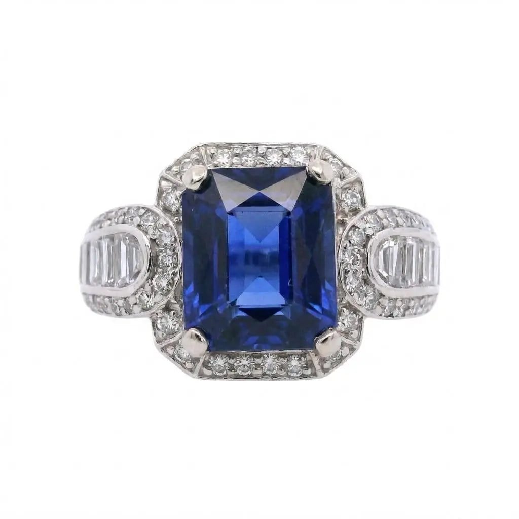4.16ct Octagonal Ceylon Sapphire Heat