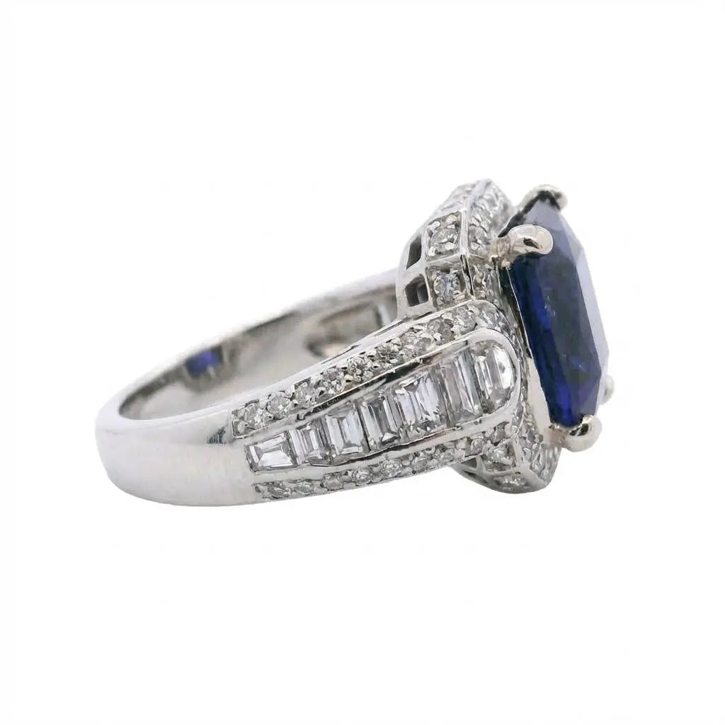 4.16ct Octagonal Ceylon Sapphire Heat