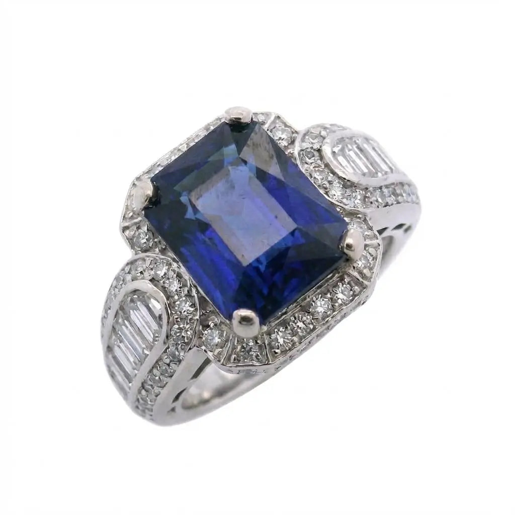 4.16ct Octagonal Ceylon Sapphire Heat