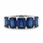 5.18ctw Emerald Cut Sapphire Eternity Band