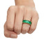 9.24ctw Emerald Eternity Band