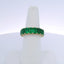 9.98CTW EMERALD CUT EMERALD ETERNITY BAND