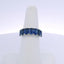 4.25CTW EMERALD CUT SAPPHIRE 7 STONE RING