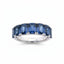 4.25ctw Emerald Cut Sapphire Eternity Band