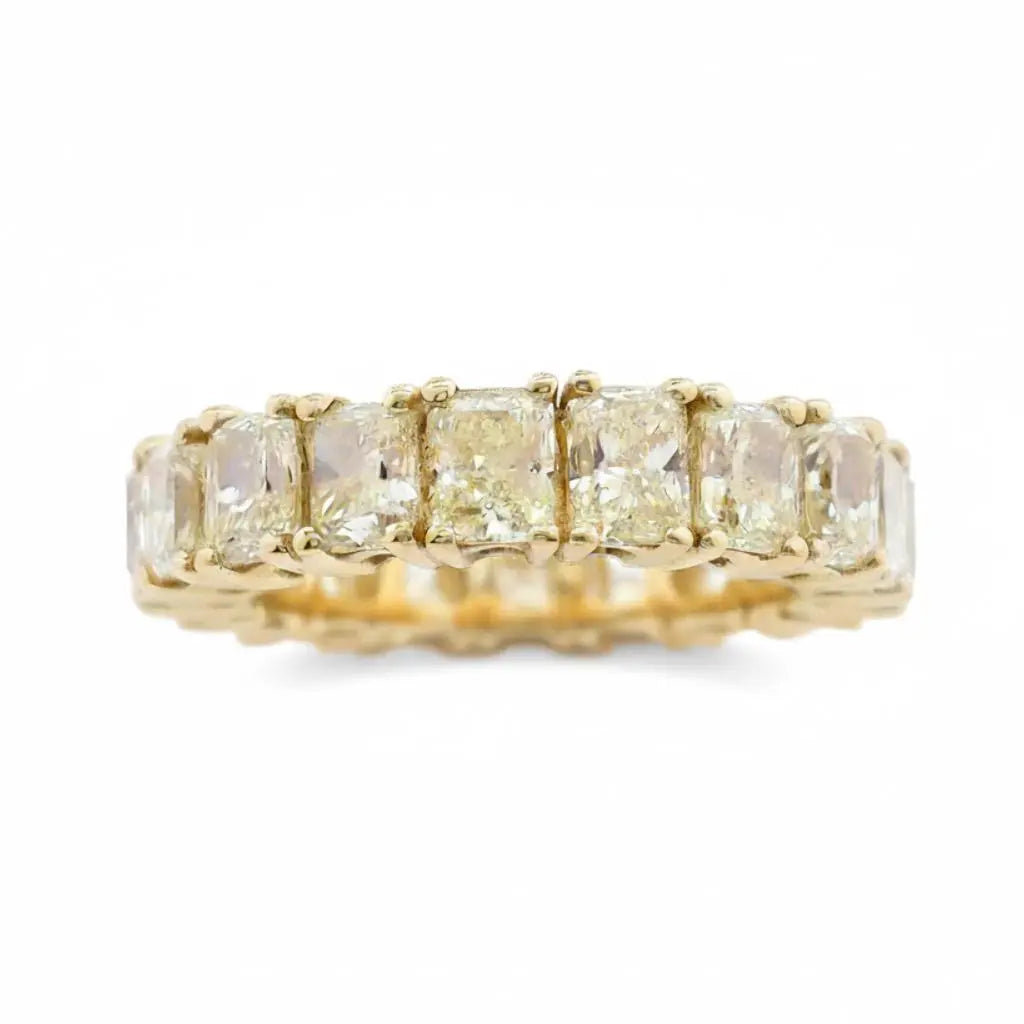 7.32ctw Radiant Cut Diamond Eternity Band