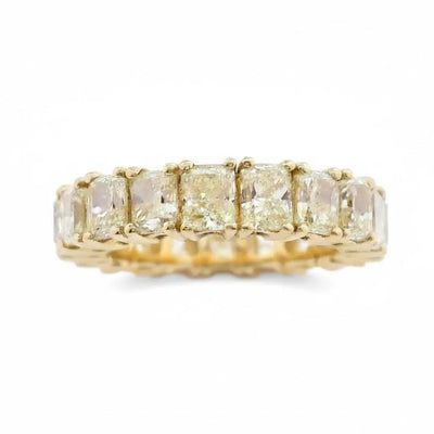 7.32ctw Radiant Cut Diamond Eternity Band