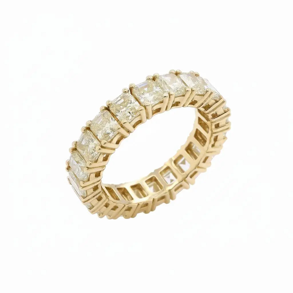 7.32ctw Radiant Cut Diamond Eternity Band