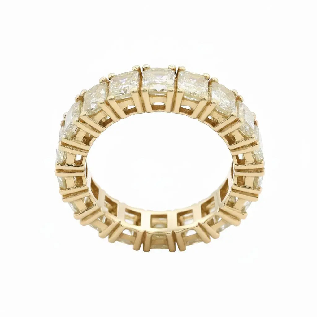 7.32ctw Radiant Cut Diamond Eternity Band