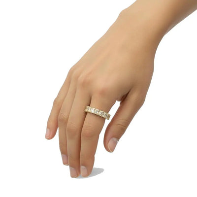 7.32ctw Radiant Cut Diamond Eternity Band